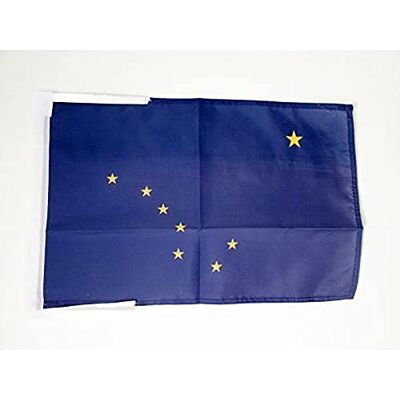 AZ FLAG Flagge Alaska 45x30 cm Mit Kordel Bundesstaat Alaska Fahne 30 x 45 Cm Flaggen AZ FLAG Flagge Alaska 45x30 cm Mit Kordel Bundesstaat Alaska Fahne 30 x 45 Cm Flaggen