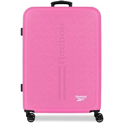 Reebok Boston Mittelrosa Koffer, 46 x 65 x 25 cm, starres ABS-Kombinationsschloss, integriert, 56L 4kg, 4 Doppelrollen, von Joumma Bags Reebok Boston Mittelrosa Koffer, 46 x 65 x 25 cm, starres ABS-Kombinationsschloss, integriert, 56L 4kg, 4 Doppelrollen, von Joumma Bags