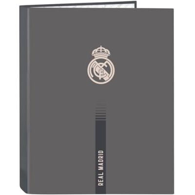 safta Real Madrid 3. Team 24/25, Ordner mit 4 Ringen, ideal für Kinder verschiedener Altersgruppen, bequem und vielseitig, Qualität und Widerstandsfähigkeit, 26,5 x 33 cm, grau, M, Casual safta Real Madrid 3. Team 24/25, Ordner mit 4 Ringen, ideal für Kinder verschiedener Altersgruppen, bequem und vielseitig, Qualität und Widerstandsfähigkeit, 26,5 x 33 cm, grau, M, Casual