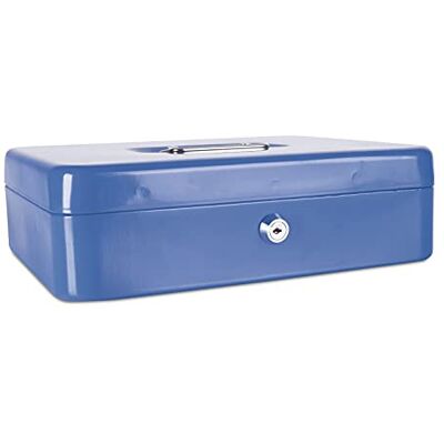 DONAU 5234001PL-10 Geldkassette, extra groß, 300 x 90 x 240 mm, blau DONAU 5234001PL-10 Geldkassette, extra groß, 300 x 90 x 240 mm, blau