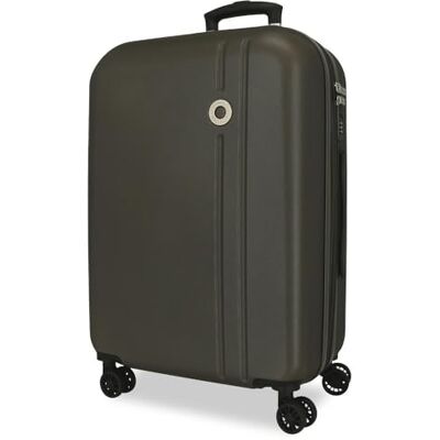 Roll Road Menorca Großer, anthrazitfarbener Koffer, 52 x 75 x 27 cm, starres ABS-Kombinationsschloss, integriert, 97L 4.3 kg, 4 Doppelräder, ausziehbar Roll Road Menorca Großer, anthrazitfarbener Koffer, 52 x 75 x 27 cm, starres ABS-Kombinationsschloss, integriert, 97L 4.3 kg, 4 Doppelräder, ausziehbar