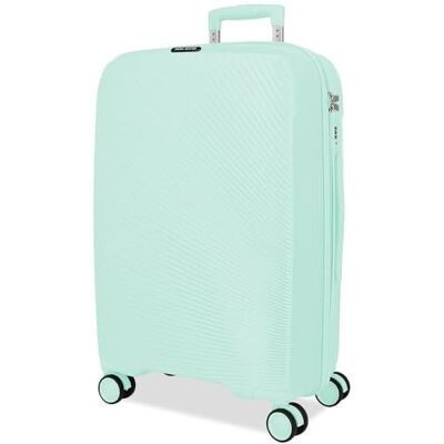 Roll Road Orbit, Kabinenkoffer, Gepäck, Innenraum mit Zwei Fächern, aus ABS-Kunststoff, robust und leicht, 4 Lenkrollen, seitlicher Kombinationsverschluss, von Joumma Bags, türkis, Talla única Roll Road Orbit, Kabinenkoffer, Gepäck, Innenraum mit Zwei Fächern, aus ABS-Kunststoff, robust und leicht, 4 Lenkrollen, seitlicher Kombinationsverschluss, von Joumma Bags, türkis, Talla única