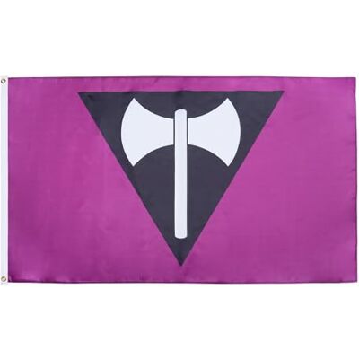 AZ FLAG Leszbikus Büszkeségzászló Labrys 150x90cm - Feminista Mozgalom AZ FLAG Leszbikus Büszkeségzászló Labrys 150x90cm - Feminista Mozgalom