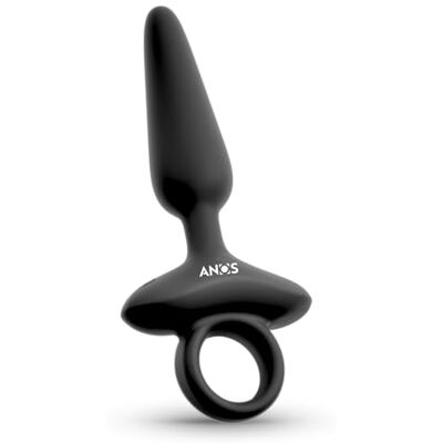 ANOS flexible Plug Sexspielzeug für anale Vergnügen, Schwarz ANOS flexible Plug Sexspielzeug für anale Vergnügen, Schwarz