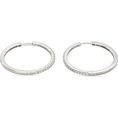 Fossil Damen-Ohrringe aus Messing oder Sterlingsilber mit Bügelverschluss, Altsilber Fossil Damen-Ohrringe aus Messing oder Sterlingsilber mit Bügelverschluss, Altsilber