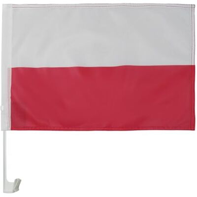 Poland - Polish Flag 45x30 - PVC oszlop - Ablak - Car flag Poland - Polish Flag 45x30 - PVC oszlop - Ablak - Car flag