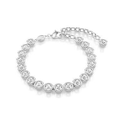 Swarovski Imber Tennis Armband, Rhodiniertes Damenarmband mit Strahlenden Kristallen Swarovski Imber Tennis Armband, Rhodiniertes Damenarmband mit Strahlenden Kristallen