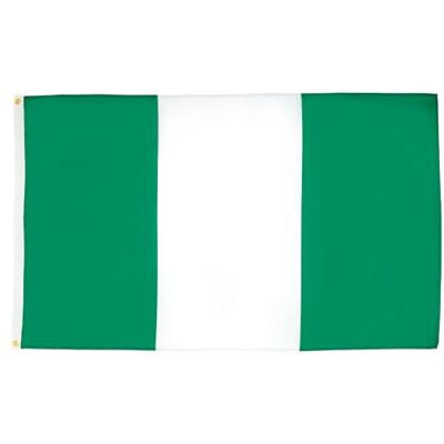 AZ FLAG Flagge Nigeria 250x150 cm Nigerianische Große Fahne 100% Polyester mit Messing-Ösen 300g AZ FLAG Flagge Nigeria 250x150 cm Nigerianische Große Fahne 100% Polyester mit Messing-Ösen 300g