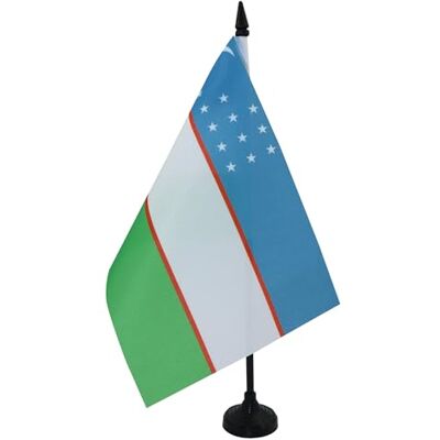 AZ FLAG Tischflagge Usbekistan, 21 x 14 cm AZ FLAG Tischflagge Usbekistan, 21 x 14 cm