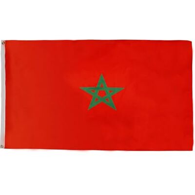 AZ FLAG Flagge Marokko 150x90 cm Marokkanische Fahne 100% Polyester mit Messing-Ösen 110g AZ FLAG Flagge Marokko 150x90 cm Marokkanische Fahne 100% Polyester mit Messing-Ösen 110g