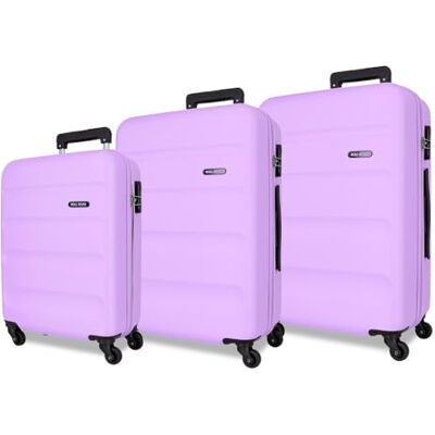 Roll Road Flex Hartschalenkoffer aus ABS, einem Material, seitlicher Kombinationsverschluss, 4 Doppelrollen, Handgepäck, praktischer Innenraum mit einem Fach, dunkelviolett, 38 x 55 x 20 cm, 46 x 65 x Roll Road Flex Hartschalenkoffer aus ABS, einem Material, seitlicher Kombinationsverschluss, 4 Doppelrollen, Handgepäck, praktischer Innenraum mit einem Fach, dunkelviolett, 38 x 55 x 20 cm, 46 x 65 x