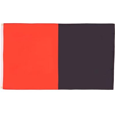 AZ FLAG Flagge Rot und schwarz 90x60 cm Polyester 100D 2 Ösen AZ FLAG Flagge Rot und schwarz 90x60 cm Polyester 100D 2 Ösen