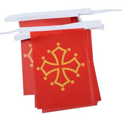 AZ FLAG Fahnenkette Midi-Pyrénées Okzitanien 12 Meter Mit 20 Flaggen 45x30 cm Occitanie Girlande Flaggenkette 30 x 45 Cm AZ FLAG Fahnenkette Midi-Pyrénées Okzitanien 12 Meter Mit 20 Flaggen 45x30 cm Occitanie Girlande Flaggenkette 30 x 45 Cm