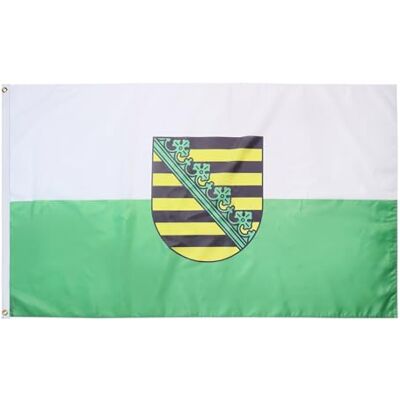 AZ FLAG Flagge Sachsen 90x60 cm Sachsen Fahne 100% Polyester mit Messing-Ösen 50g AZ FLAG Flagge Sachsen 90x60 cm Sachsen Fahne 100% Polyester mit Messing-Ösen 50g