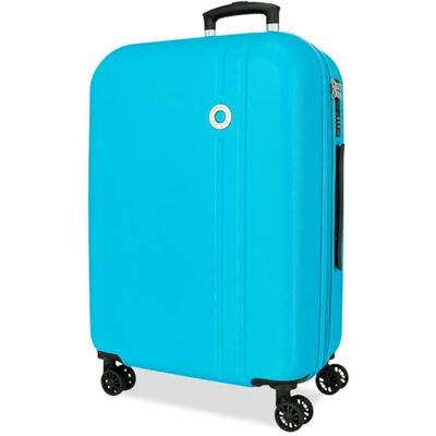 Roll Road Menorca Großer Koffer, Türkisgrün, 52 x 75 x 27 cm, starres ABS-Kombinationsschloss, integriert, 97L 4.3 kg, 4 Doppelrollen, ausziehbar Roll Road Menorca Großer Koffer, Türkisgrün, 52 x 75 x 27 cm, starres ABS-Kombinationsschloss, integriert, 97L 4.3 kg, 4 Doppelrollen, ausziehbar