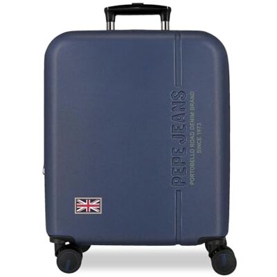 Pepe Jeans Arwin Marine Kabinenkoffer, 40 x 55 x 20 cm, starres ABS-Kombinationsschloss, integriertes 37L 2.6kg, 4 Doppelrollen, ausziehbares Handgepäck von Joumma Bags Pepe Jeans Arwin Marine Kabinenkoffer, 40 x 55 x 20 cm, starres ABS-Kombinationsschloss, integriertes 37L 2.6kg, 4 Doppelrollen, ausziehbares Handgepäck von Joumma Bags