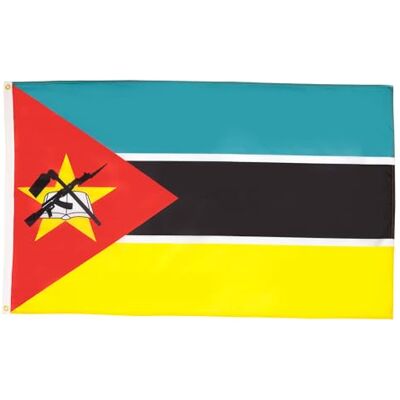 AZ FLAG Flagge Mosambik 150x90 cm Republik Mosambik Fahne 100% Polyester mit Messing-Ösen 110g AZ FLAG Flagge Mosambik 150x90 cm Republik Mosambik Fahne 100% Polyester mit Messing-Ösen 110g