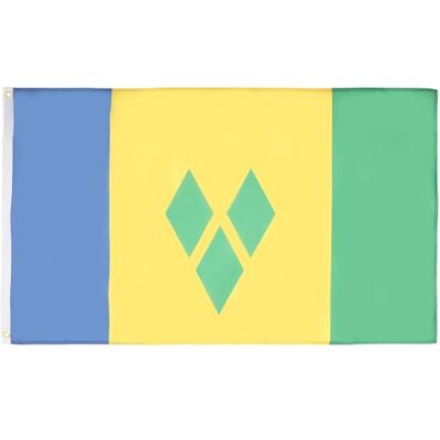 AZ FLAG Flagge St. Vincent Und Die Grenadinen 90x60 cm Saint Vincent Und Die Grenadinen Fahne 100% Polyester mit Messing-Ösen 50g AZ FLAG Flagge St. Vincent Und Die Grenadinen 90x60 cm Saint Vincent Und Die Grenadinen Fahne 100% Polyester mit Messing-Ösen 50g