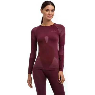 FALKE Damen Warm Round Neck Funktionsshirt Langarm schnelltrocknendes atmungsaktives nachhaltiges Funktionsmaterial für milde bis kalte Temperaturen warme Funktionsunterwäsche 1 Stück FALKE Damen Warm Round Neck Funktionsshirt Langarm schnelltrocknendes atmungsaktives nachhaltiges Funktionsmaterial für milde bis kalte Temperaturen warme Funktionsunterwäsche 1 Stück