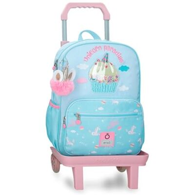 Enso Unicorn Paradise Schulrucksack mit Trolley Türkisblau 30x38x12 cm Polyester 13,7L Enso Unicorn Paradise Schulrucksack mit Trolley Türkisblau 30x38x12 cm Polyester 13,7L