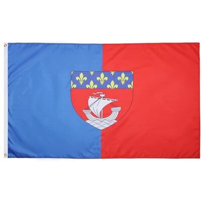 AZ FLAG Flagge Département Paris 150x90 cm Paris Fahne 100% Polyester mit Messing-Ösen 110g AZ FLAG Flagge Département Paris 150x90 cm Paris Fahne 100% Polyester mit Messing-Ösen 110g