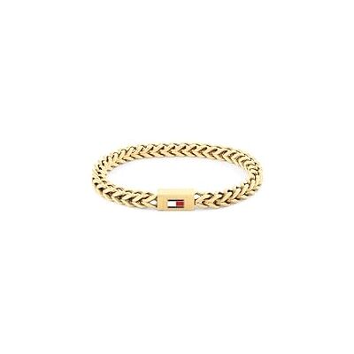 Tommy Hilfiger Jewelry Gliederarmband für Herren aus Edelstahl mit der Ikonischen Flagge – Erhältlich in Silber, Gold oder Schwarz Tommy Hilfiger Jewelry Gliederarmband für Herren aus Edelstahl mit der Ikonischen Flagge – Erhältlich in Silber, Gold oder Schwarz