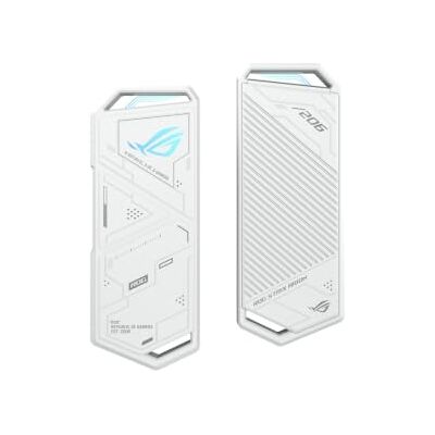 Asus ROG Strix Arion White Edition M.2 NVMe-SSD-Gehäuse (USB 3.2 GEN2 Typ-C für bis zu 10Gbit/s, werkzeuglose Installation, Wärmeleitpads, passend für PCIe 2280/2260/2242/2230 M-Key/B+M-Key, weiß) Asus ROG Strix Arion White Edition M.2 NVMe-SSD-Gehäuse (USB 3.2 GEN2 Typ-C für bis zu 10Gbit/s, werkzeuglose Installation, Wärmeleitpads, passend für PCIe 2280/2260/2242/2230 M-Key/B+M-Key, weiß)