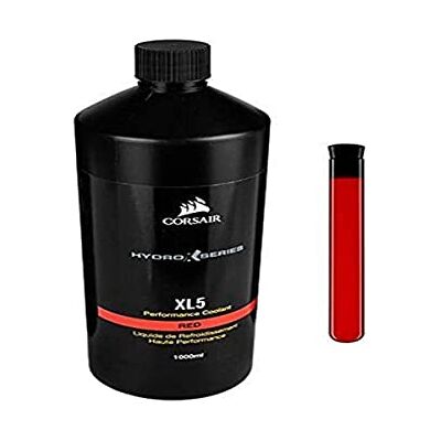 Corsair Hydro X Series, XL5 Performance-Kühlflüssigkeit, 1L (Leuchtende Transluzente Farben, Langlebige Hochleistungs Kühlflüssigkeit mit Korrosions und Bakterienhemmer) Rot Corsair Hydro X Series, XL5 Performance-Kühlflüssigkeit, 1L (Leuchtende Transluzente Farben, Langlebige Hochleistungs Kühlflüssigkeit mit Korrosions und Bakterienhemmer) Rot