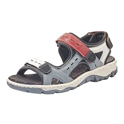 Rieker 68872, Damen Geschlossene Sandalen, Mehrfarbig (adria/bianco/rosso/schwarz), 39 EU (6 UK) Rieker 68872, Damen Geschlossene Sandalen, Mehrfarbig (adria/bianco/rosso/schwarz), 39 EU (6 UK)