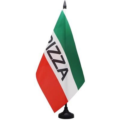 AZ FLAG Tischflagge Italienische Pizza 21x14 cm Kunststoffsockel AZ FLAG Tischflagge Italienische Pizza 21x14 cm Kunststoffsockel