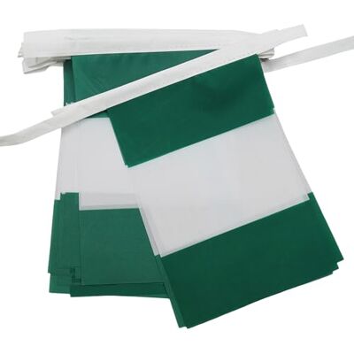 AZ FLAG Nigériai zászló girland - 6m, 20 zászló AZ FLAG Nigériai zászló girland - 6m, 20 zászló