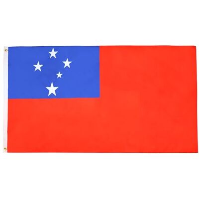 AZ FLAG Flagge Samoa 90x60 cm Unabhängiger Staat Samoa Fahne 100% Polyester mit Messing-Ösen 50g AZ FLAG Flagge Samoa 90x60 cm Unabhängiger Staat Samoa Fahne 100% Polyester mit Messing-Ösen 50g