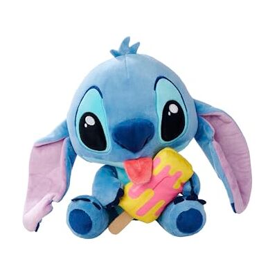 Simba Disney Stitch Kuscheltier mit EIS am Stiel – Plüschfigur zum Knuddeln, mit farbenfrohem EIS am Stiel, fröhlicher Sommer-Look, weicher Kuschelfreund, blau, 25 cm, ab 0 Jahren Simba Disney Stitch Kuscheltier mit EIS am Stiel – Plüschfigur zum Knuddeln, mit farbenfrohem EIS am Stiel, fröhlicher Sommer-Look, weicher Kuschelfreund, blau, 25 cm, ab 0 Jahren