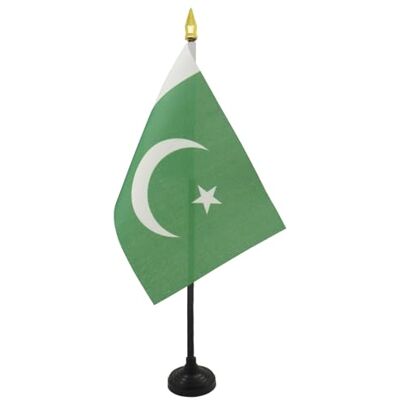 AZ FLAG Tischflagge Pakistan 15x10 cm Goldene Splitze Pakistanische Tischfahne 10 x 15 Cm Flaggen AZ FLAG Tischflagge Pakistan 15x10 cm Goldene Splitze Pakistanische Tischfahne 10 x 15 Cm Flaggen