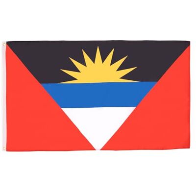 AZ FLAG Flagge Antigua Und Barbuda 90x60 cm Antigua And Barbuda Fahne 100% Polyester mit Messing-Ösen 50g AZ FLAG Flagge Antigua Und Barbuda 90x60 cm Antigua And Barbuda Fahne 100% Polyester mit Messing-Ösen 50g