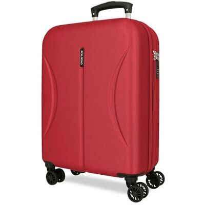 Roll Road Joumma Formentera Handgepäckkoffer, 38 x 55 x 20 cm, starres, integriertes Kombinationsschloss aus ABS, 35L 2.6kg, 4 Doppelrollen, Rot Roll Road Joumma Formentera Handgepäckkoffer, 38 x 55 x 20 cm, starres, integriertes Kombinationsschloss aus ABS, 35L 2.6kg, 4 Doppelrollen, Rot