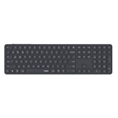 Rapoo E9810M Kabellose Tastatur Bluetooth & 2.4G USB Wireless, Multi Device bis 4 Geräte, Aluminium Gehäuse flach, Akku wiederaufladbar, Vollformat QWERTZ Layout Deutsch, dunkelgrau Rapoo E9810M Kabellose Tastatur Bluetooth & 2.4G USB Wireless, Multi Device bis 4 Geräte, Aluminium Gehäuse flach, Akku wiederaufladbar, Vollformat QWERTZ Layout Deutsch, dunkelgrau