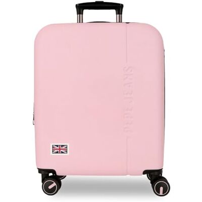Pepe Jeans Aris Hellrosa Kabinenkoffer, 40 x 55 x 20 cm, starrer ABS-Kombinationsverschluss, integrierter 37L 2.6kg, 4 Doppelrollen, ausziehbares Handgepäck von Joumma Bags Pepe Jeans Aris Hellrosa Kabinenkoffer, 40 x 55 x 20 cm, starrer ABS-Kombinationsverschluss, integrierter 37L 2.6kg, 4 Doppelrollen, ausziehbares Handgepäck von Joumma Bags