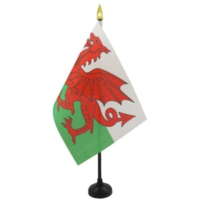 AZ FLAG Tischflagge Wales 15x10 cm Goldene Splitze Walisische Tischfahne 10 x 15 Cm Flaggen AZ FLAG Tischflagge Wales 15x10 cm Goldene Splitze Walisische Tischfahne 10 x 15 Cm Flaggen