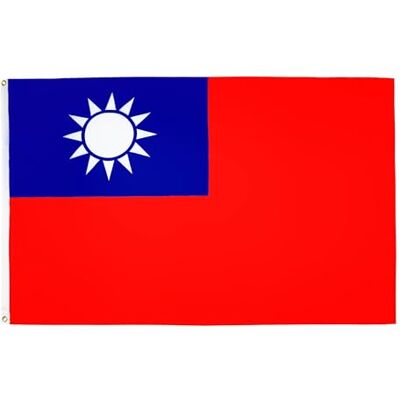 AZ FLAG Flagge Taiwan 90x60 cm Republik China Fahne 100% Polyester mit Messing-Ösen 50g AZ FLAG Flagge Taiwan 90x60 cm Republik China Fahne 100% Polyester mit Messing-Ösen 50g