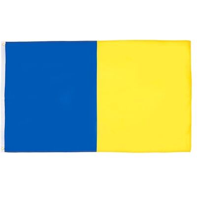 AZ FLAG Flagge Blau Und Gelb 150x90 cm Blau Und Gelb Fahne 100% Polyester mit Messing-Ösen 110g AZ FLAG Flagge Blau Und Gelb 150x90 cm Blau Und Gelb Fahne 100% Polyester mit Messing-Ösen 110g