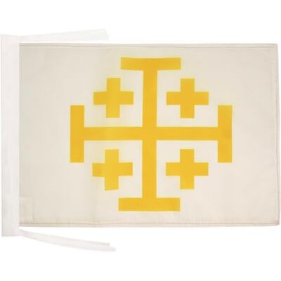 AZ FLAG Flagge Königreich Jerusalem 45x30 cm Mit Kordel Kreuzfahrerstaaten Fahne 30 x 45 Cm Flaggen AZ FLAG Flagge Königreich Jerusalem 45x30 cm Mit Kordel Kreuzfahrerstaaten Fahne 30 x 45 Cm Flaggen