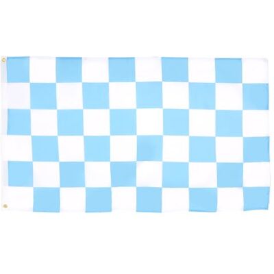 AZ FLAG Flagge Zielflagge Himmelblaues Und Weisses 150x90 cm Rennflagge Fahne 100% Polyester mit Messing-Ösen 110g AZ FLAG Flagge Zielflagge Himmelblaues Und Weisses 150x90 cm Rennflagge Fahne 100% Polyester mit Messing-Ösen 110g
