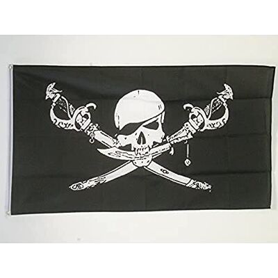 Az Flag Kalóz zászló Broderskap 250x150cm - Kalóz zászló 150x25 Az Flag Kalóz zászló Broderskap 250x150cm - Kalóz zászló 150x25