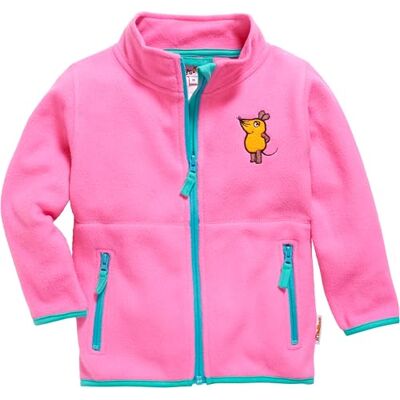Playshoes fleece kabát Muis Fuchsia - Fleece kabát Playshoes fleece kabát Muis Fuchsia - Fleece kabát