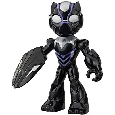 Marvel Iron Man und Seine fantastischen Freunde supergroße Black Panther Action-Figur, 22,8 cm großes Superhelden-Spielzeug für Kinder, ab 3 Jahren Marvel Iron Man und Seine fantastischen Freunde supergroße Black Panther Action-Figur, 22,8 cm großes Superhelden-Spielzeug für Kinder, ab 3 Jahren