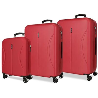 Roll Road Formentera Burgundy Gepäckset 55/65/ 75 cm Starres ABS-Kombinationsschloss, integriertes 188L 10.3kg, 4 Doppelräder, Handgepäck Roll Road Formentera Burgundy Gepäckset 55/65/ 75 cm Starres ABS-Kombinationsschloss, integriertes 188L 10.3kg, 4 Doppelräder, Handgepäck