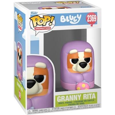 Funko POP! Animation: Bluey Granny Rita Offizieller Fanartikel und Merch Vinyl Sammelfigur als Regal Deko Geschenkidee zum Geburtstag für Fans und Sammler Funko POP! Animation: Bluey Granny Rita Offizieller Fanartikel und Merch Vinyl Sammelfigur als Regal Deko Geschenkidee zum Geburtstag für Fans und Sammler