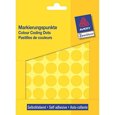 Avery Etikett 18mm Markierungspunkt gelb Avery Etikett 18mm Markierungspunkt gelb