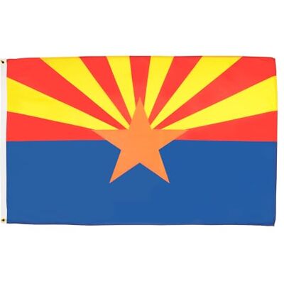 AZ FLAG Flagge Arizona 150x90 cm Bundesstaat Arizona Fahne 100% Polyester mit Messing-Ösen 110g AZ FLAG Flagge Arizona 150x90 cm Bundesstaat Arizona Fahne 100% Polyester mit Messing-Ösen 110g